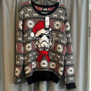 Star Wars Gray and Red Stormtrooper Crewneck Sweater- think geek!!!